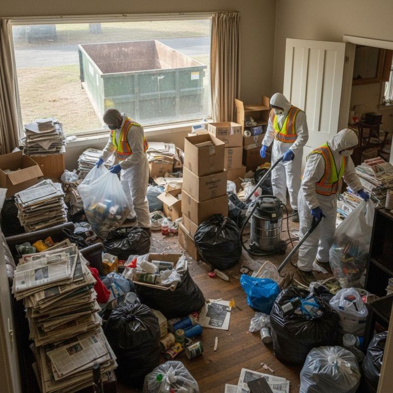 Local House Cleanout pros at work